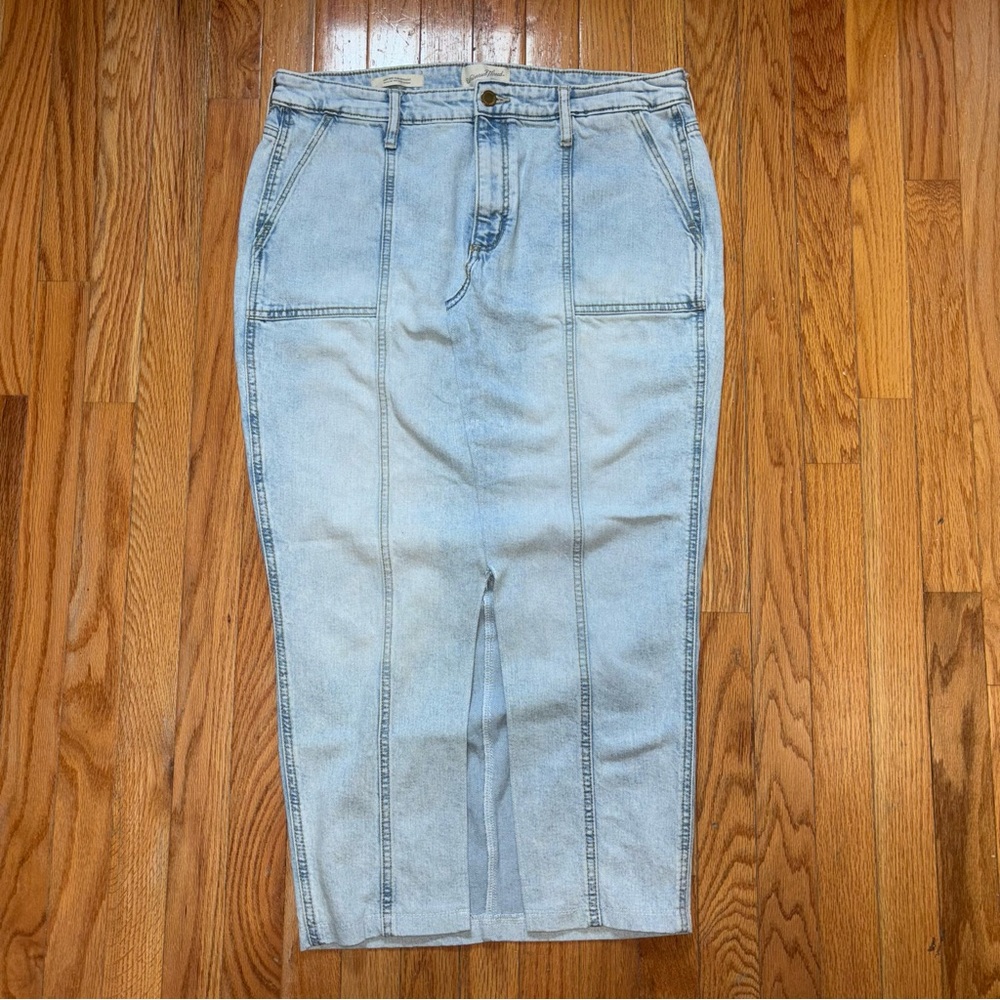 Denim Midi Skirt